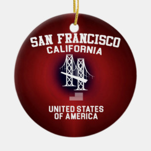 San Francisco Ceramic Ornament
