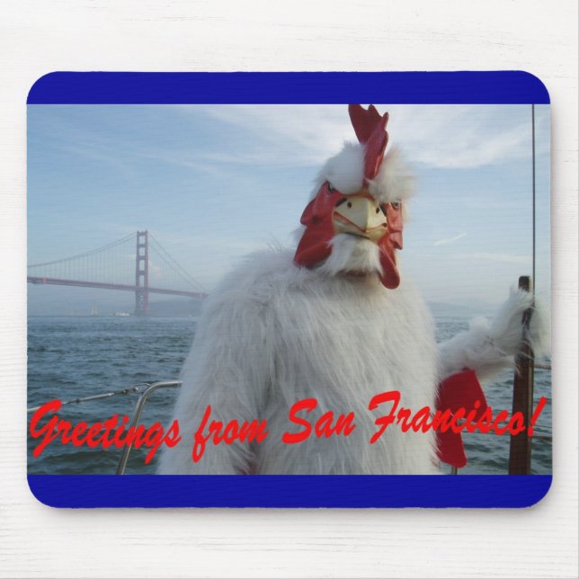 San Francisco Chicken Mouse Pad (Front)