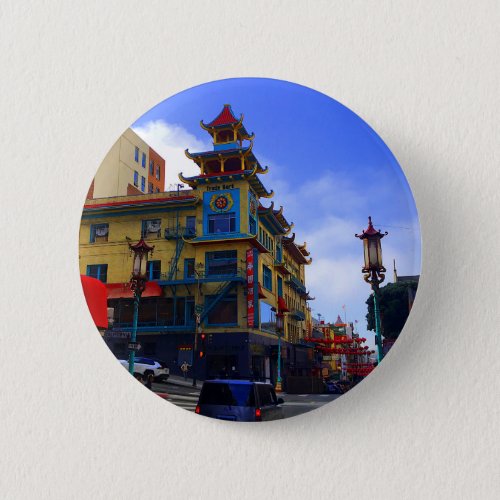 San Francisco Chinatown 8 Button