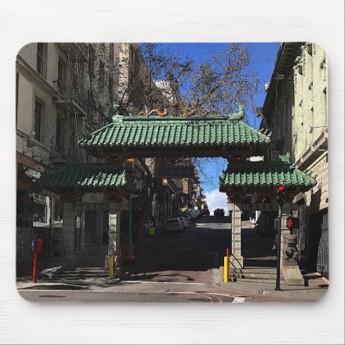 San Francisco Chinatown Gate 3 Mouse Pad
