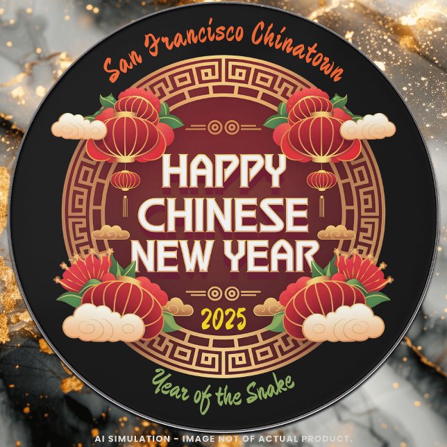 San Francisco Chinatown 'Happy Chinese New Year!' Wireless Charger (Creator Uploaded)