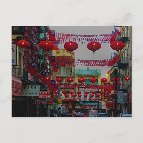 San Francisco Chinatown Lanterns 4 Postcard