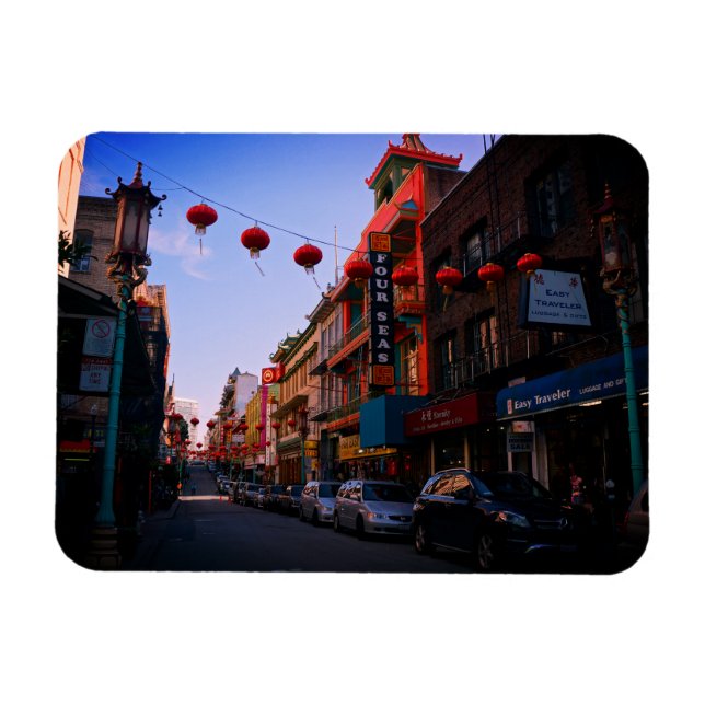 San Francisco Chinatown Photo Magnet (Horizontal)