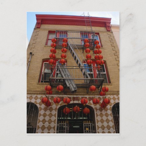 San Francisco Chinatown Temple Postcard