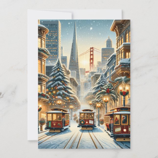 San Francisco Christmas Card –Holiday Elegance (Front)