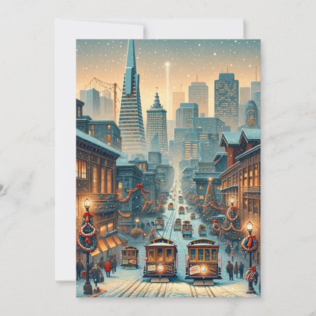 San Francisco Christmas Elegance - holiday card (Front)