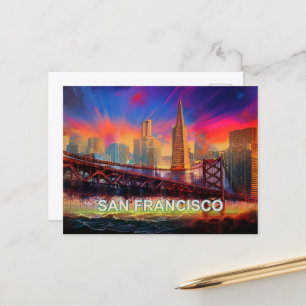 San Francisco City By The Bay Postcard