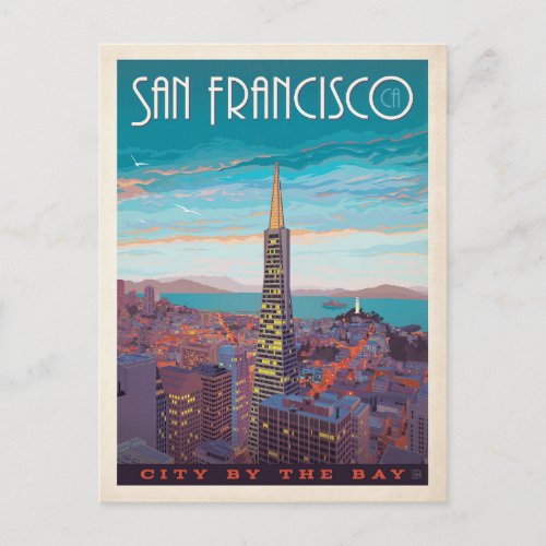 San Francisco  City By The Bay Postcard