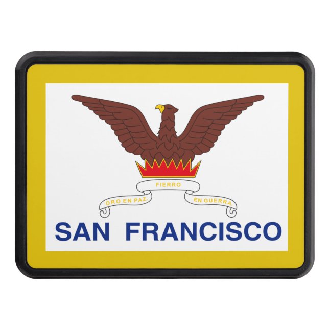 San Francisco city flag Hitch Cover (Front)