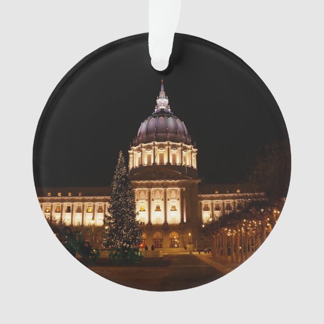 San Francisco City Hall #2 Ornament (Front)
