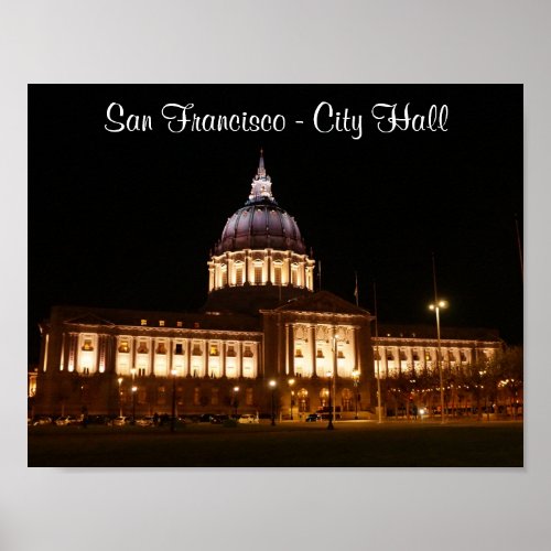 San Francisco City Hall 3 Poster