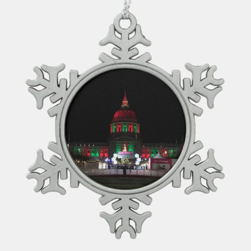 San Francisco City Hall 5 Snowflake Ornament