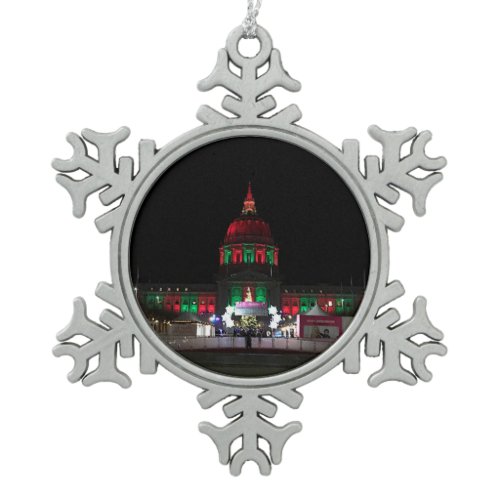 San Francisco City Hall #5 Snowflake Ornament