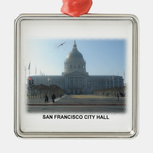 SAn Francisco City Hall Metal Ornament