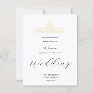San Francisco City Hall Wedding Post Card