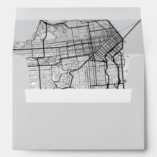 San Francisco City Map Envelope