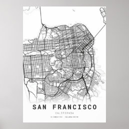 San Francisco City Map Poster