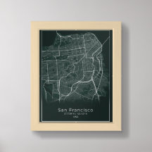 San Francisco City Map - San Francisco Bleu Map