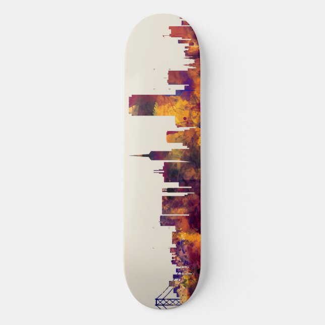San Francisco City Skyline Skateboard (Front)