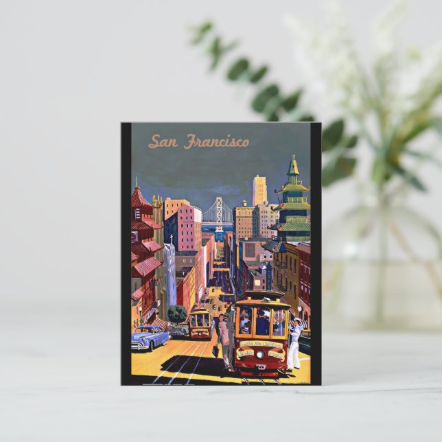 San Francisco City View Postcard (Standing Front)