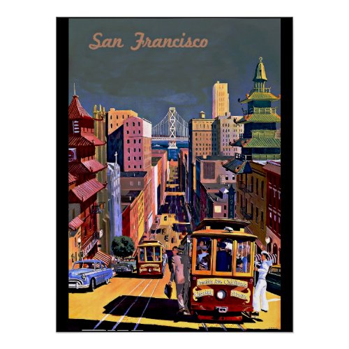 San Francisco City View Poster