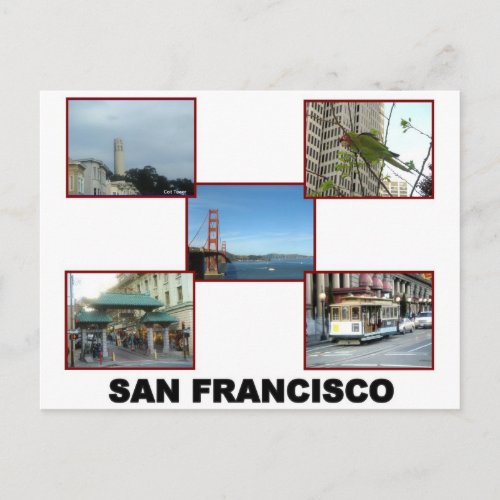 San Francisco collage 2 Postcard