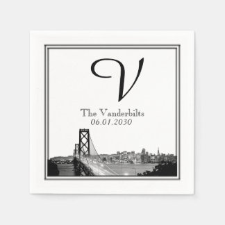 San Francisco Destination Wedding Napkin