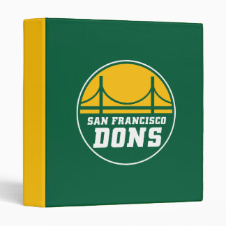 San Francisco Dons 3 Ring Binder
