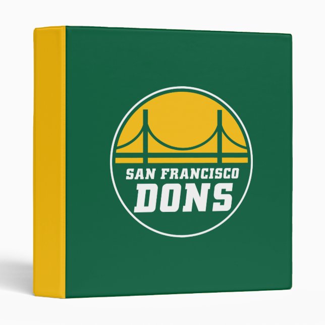 San Francisco Dons 3 Ring Binder (Front/Spine)