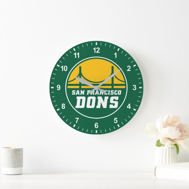 San Francisco Dons Large Clock (Home)