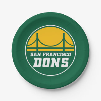 San Francisco Dons Paper Plates