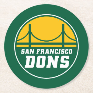 San Francisco Dons Round Paper Coaster