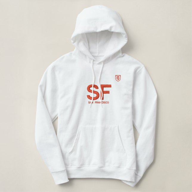 SAN FRANCISCO ELEGANT AG SWEAT EMBROIDERED HOODIE (Design Front)