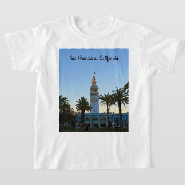 San Francisco Ferry Building #11 T-shirt (Laydown)