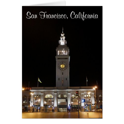 San Francisco Ferry Building 12 Card