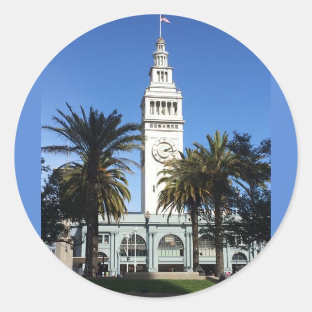 San Francisco Ferry building #3 Stickers (Front)
