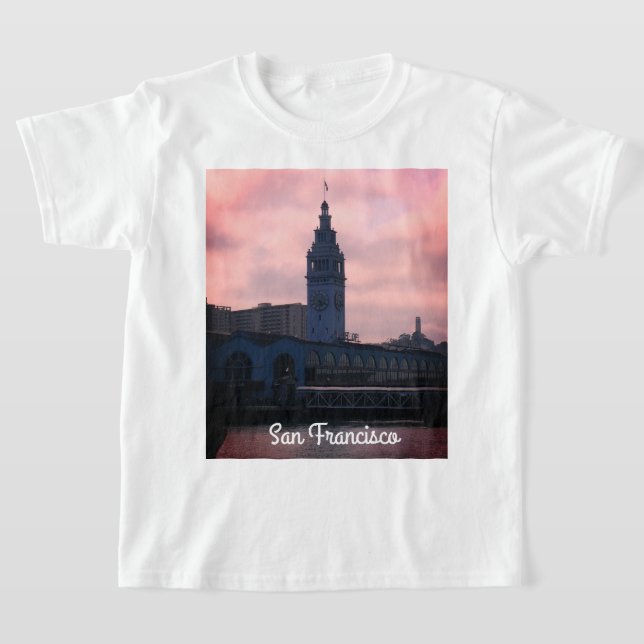 San Francisco Ferry Building #8-2 T-shirt (Laydown)