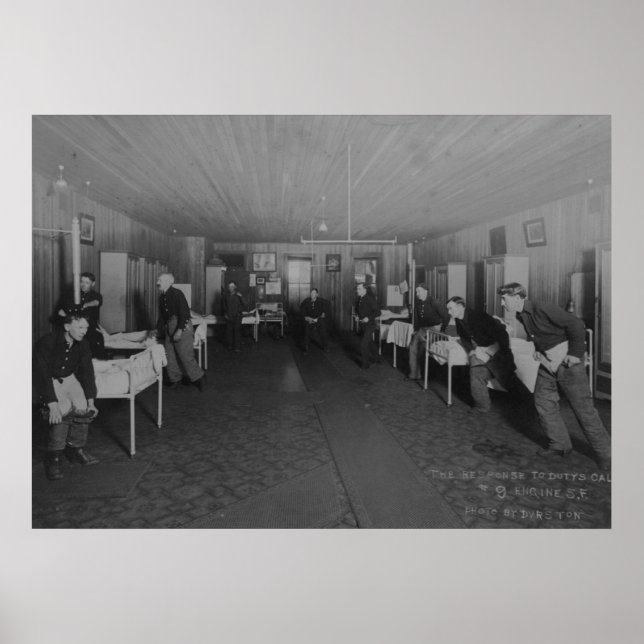 San Francisco Fire Department #9 Engine Co. Poster (Front)