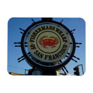 San Francisco Fishermans Wharf Photo Magnet