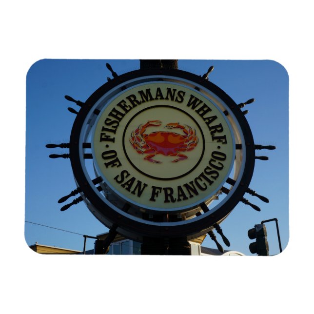 San Francisco Fishermans Wharf Photo Magnet (Horizontal)