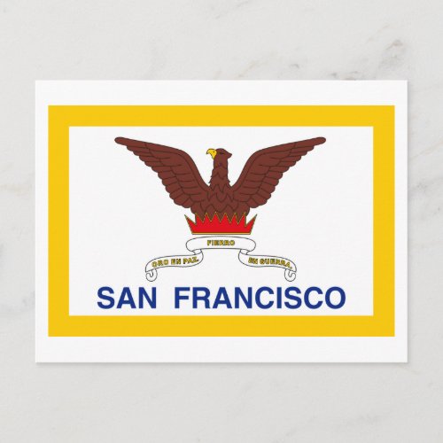 San Francisco Flag Postcard