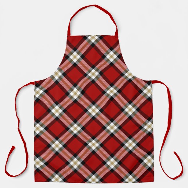 San Francisco Football Plaid Apron (Front)