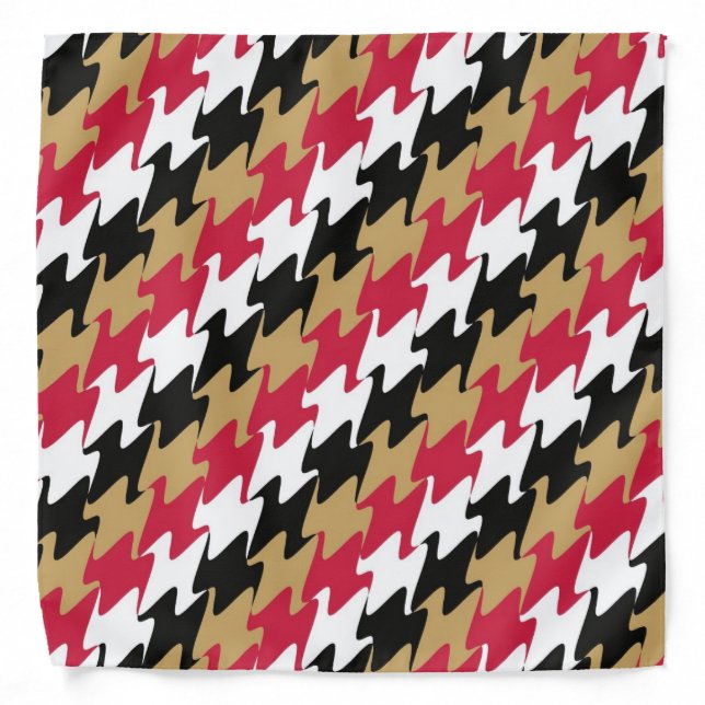 San Francisco Football Red and Gold Color Bandana (Front)