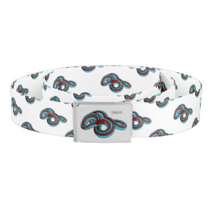 San Francisco garter snake cartoon illustration Belt
