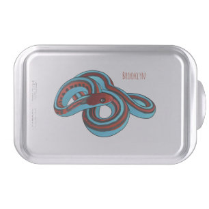 San Francisco garter snake cartoon illustration Cake Pan