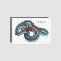 San Francisco garter snake cartoon illustration