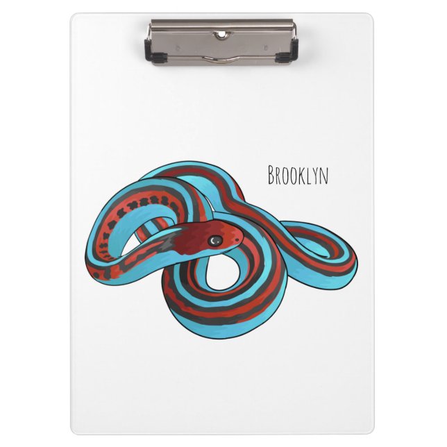 San Francisco garter snake cartoon illustration Clipboard (Front)