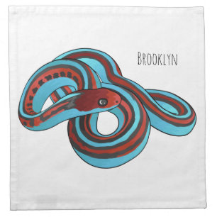 San Francisco garter snake cartoon illustration Cloth Napkin
