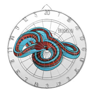 San Francisco garter snake cartoon illustration  Dart Board