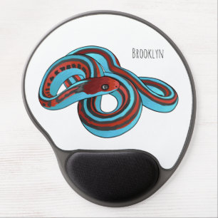 San Francisco garter snake cartoon illustration Gel Mouse Pad